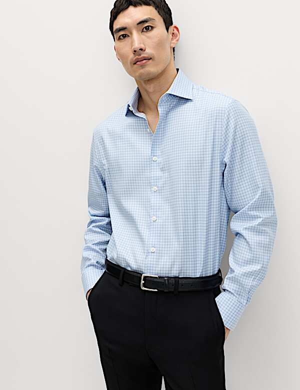 Regular Fit Egyptian Cotton Check Shirt