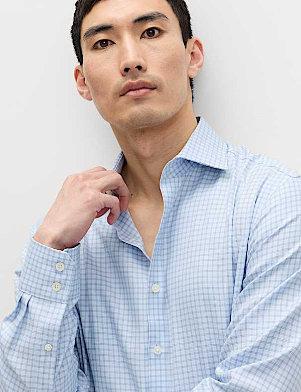 Regular Fit Egyptian Cotton Check Shirt