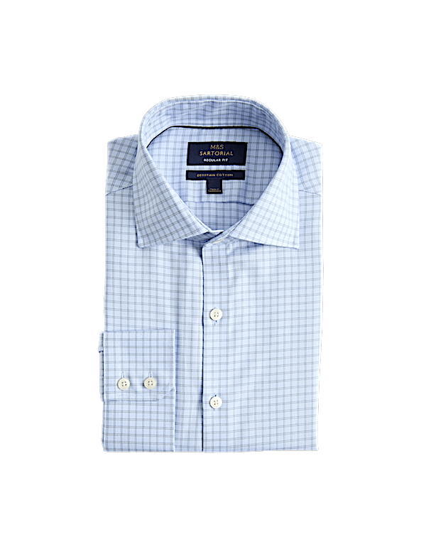 Regular Fit Egyptian Cotton Check Shirt