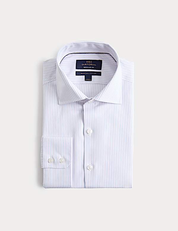 Regular Fit Pure Egyptian Cotton Poplin Shirt - CZ