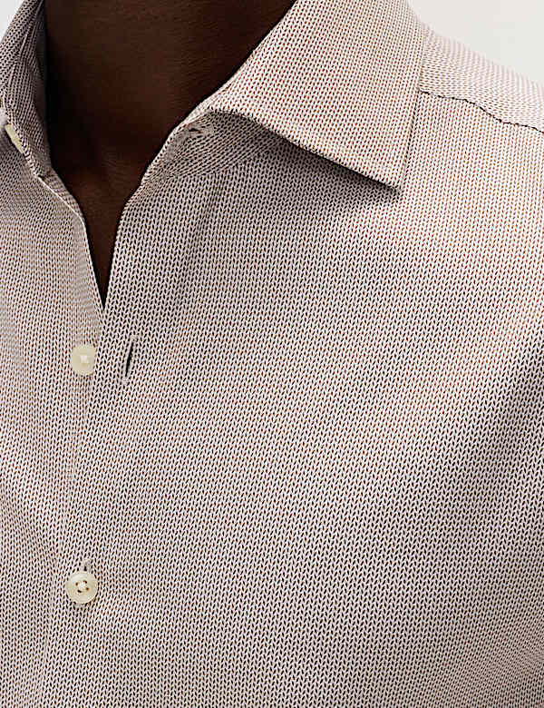 Slim Fit Egyptian Cotton Dobby Shirt - MX