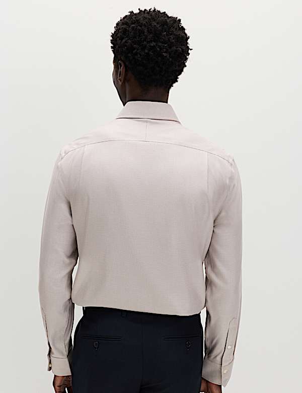 Slim Fit Egyptian Cotton Dobby Shirt - MX