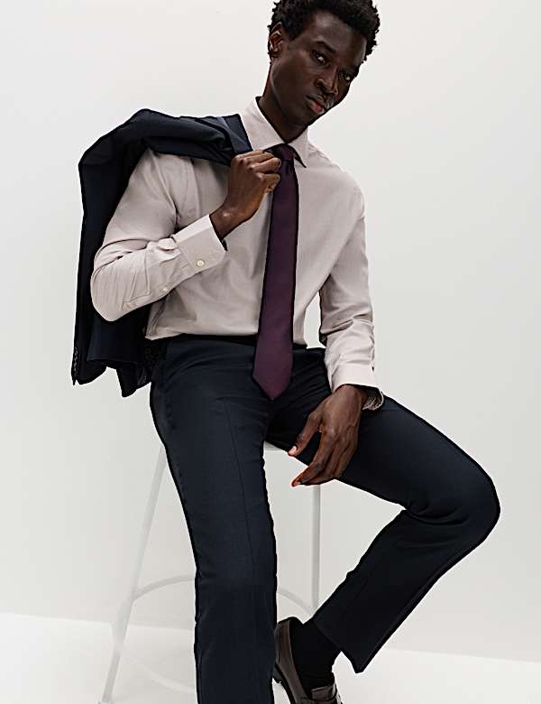 Slim Fit Egyptian Cotton Dobby Shirt - MX