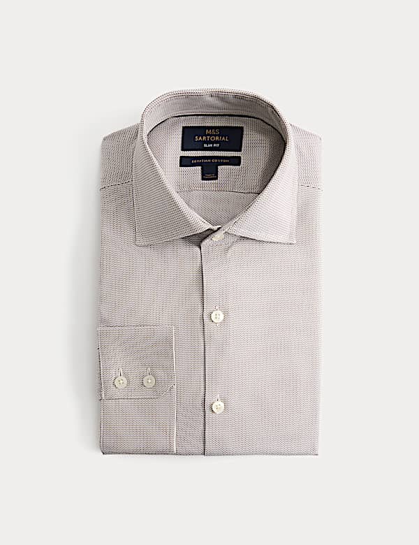 Slim Fit Egyptian Cotton Dobby Shirt - MX