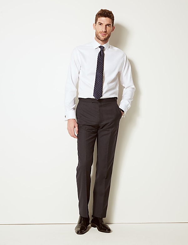 Slim Fit Easy Iron Pure Cotton Shirt