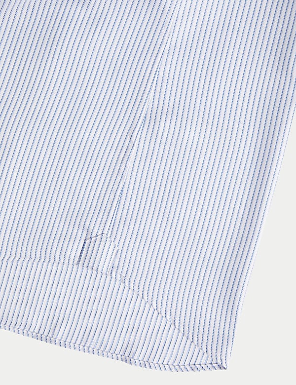 Tailored Fit Luxury Pure Cotton Striped Shirt - BN