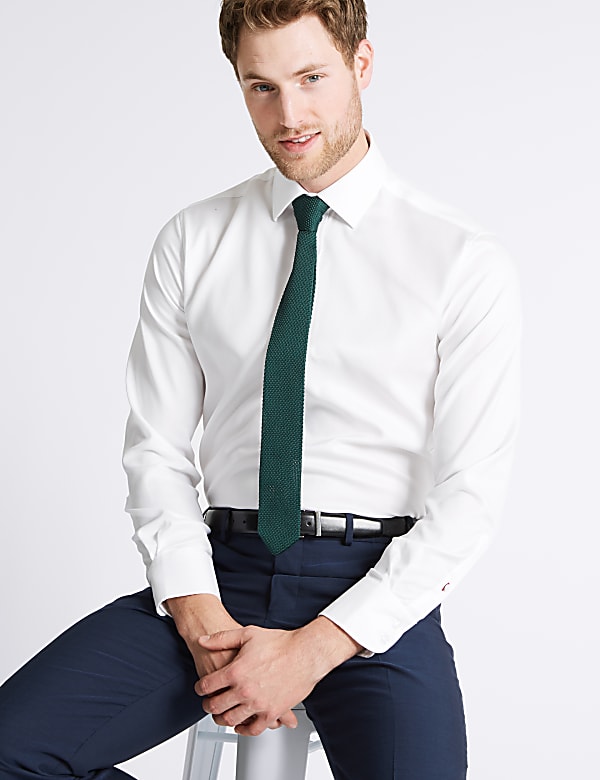 Tailored Fit Pure Cotton Shirt