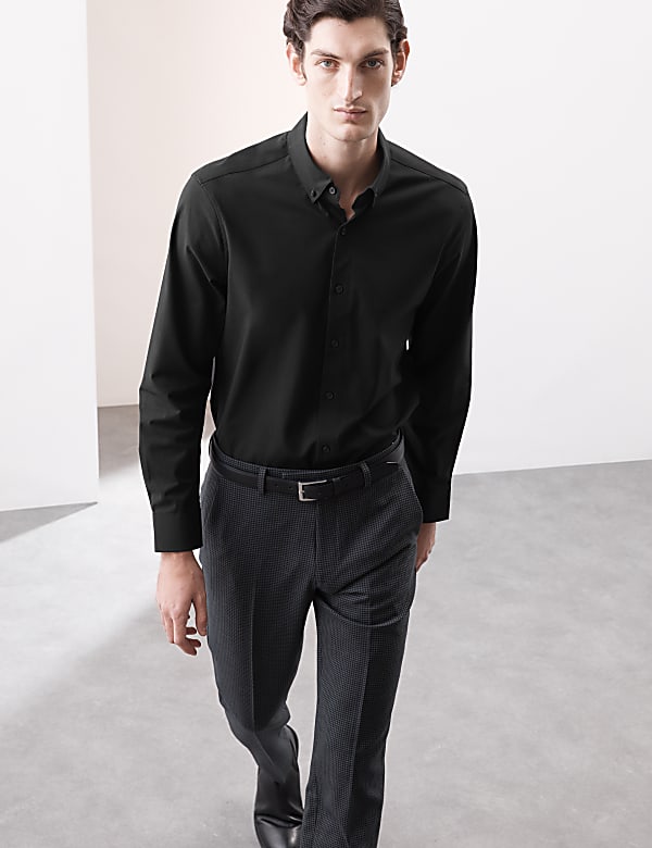 Regular Fit Cotton Stretch 360 Flex&trade; Shirt - DE