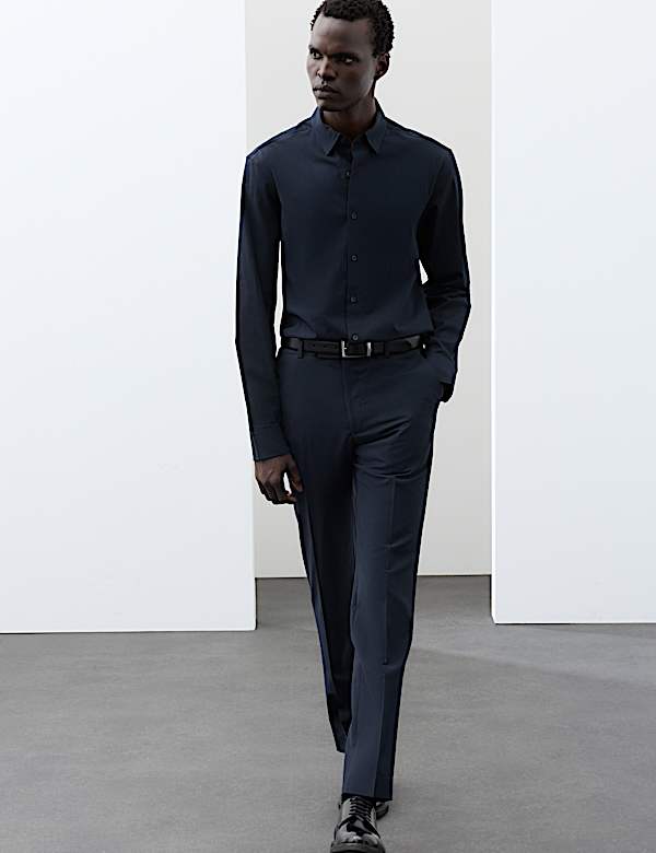Slim Fit Cotton Stretch 360 Flex&trade; Shirt - AT