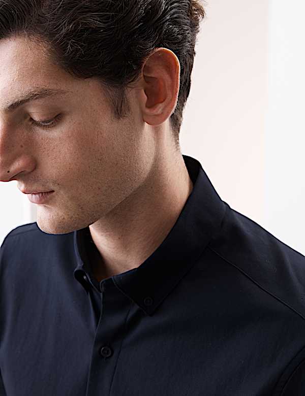 Regular Fit Cotton Stretch 360 Flex Shirt - US