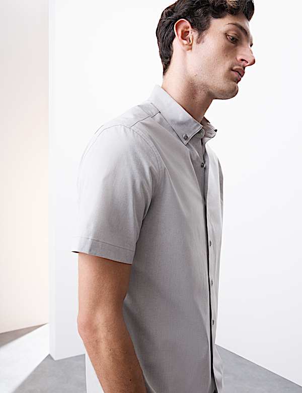 Regular Fit Cotton Stretch 360 Flex Shirt - JO