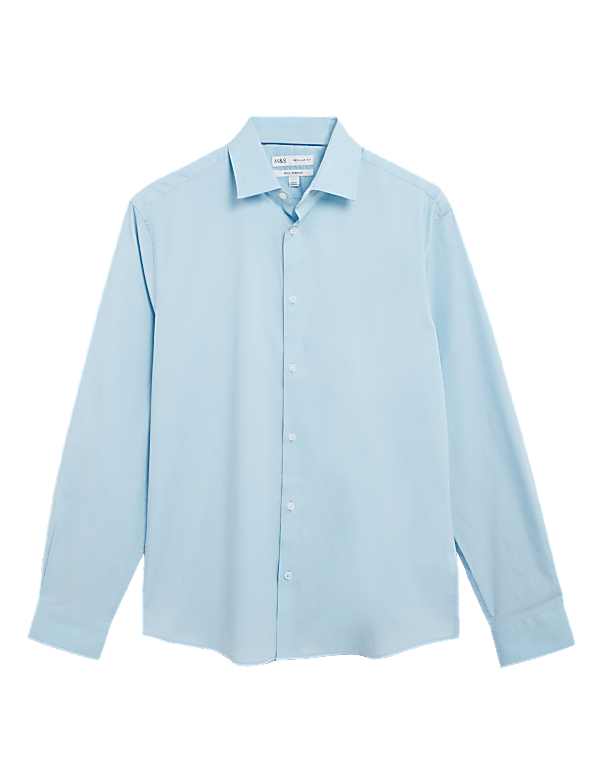 Regular Fit Easy Iron Cotton Rich Shirt