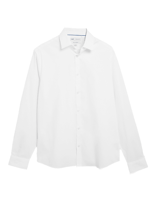 Regular Fit Easy Iron Cotton Rich Shirt