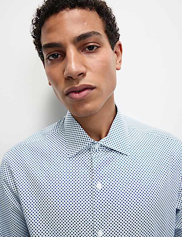 Regular Fit Easy Iron Pure Cotton Shirt