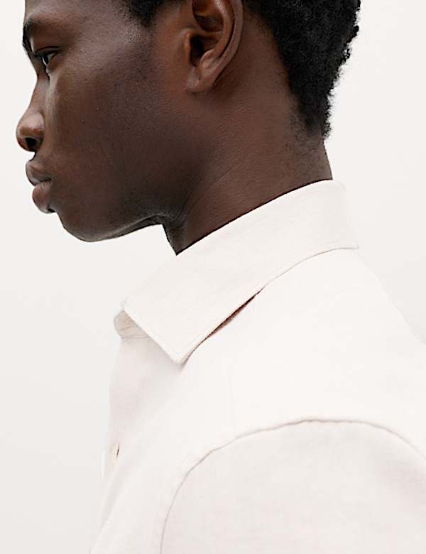 Regular Fit Easy Iron Marl Shirt - NL