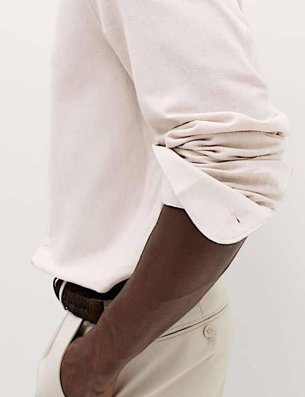 Regular Fit Easy Iron Marl Shirt - NL