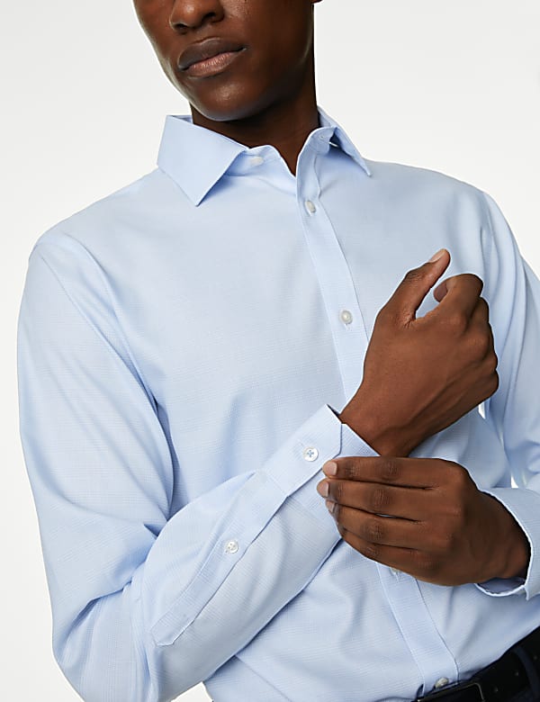 Regular Fit Non Iron Pure Cotton Check Shirt