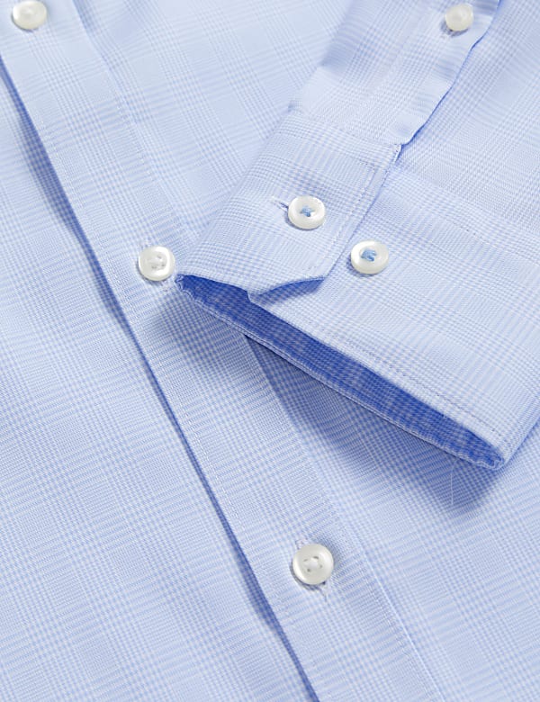 Regular Fit Non Iron Pure Cotton Check Shirt