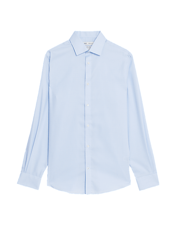 Regular Fit Non Iron Pure Cotton Check Shirt