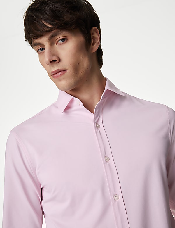 Slim Fit Easy Iron Jersey Shirt - PL