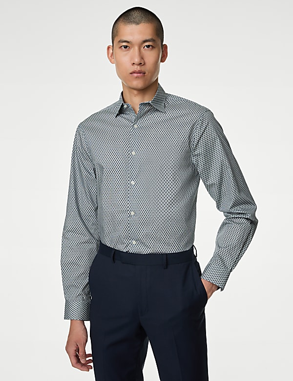 Regular Fit Easy Iron Pure Cotton Shirt