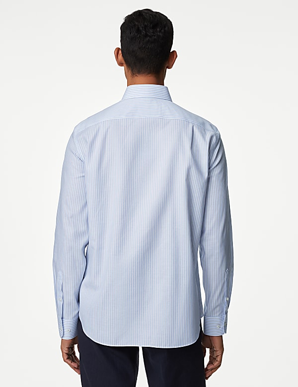 Regular Fit Non Iron Pure Cotton Striped Shirt