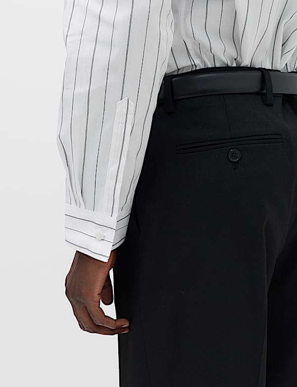 Regular Fit Pure Cotton Striped Shirt - FI