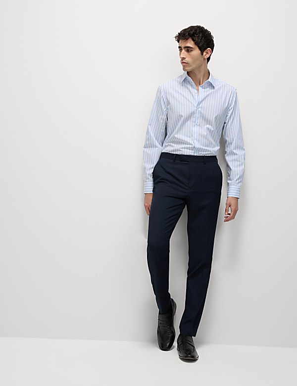 Regular Fit Pure Cotton Striped Shirt