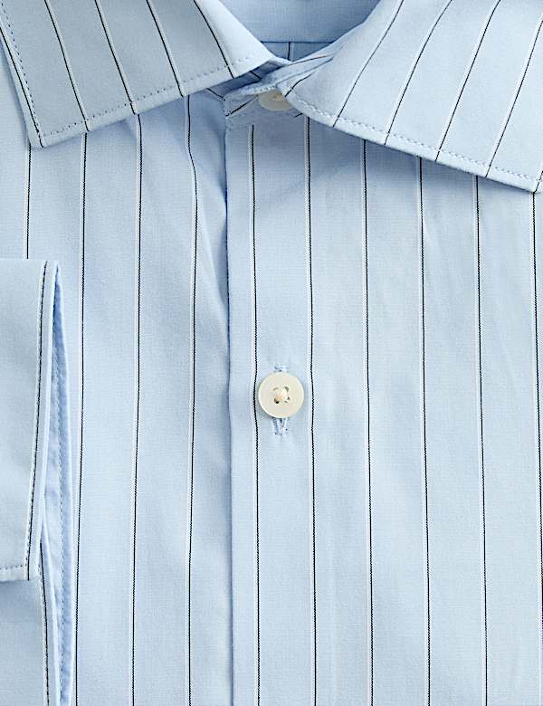 Regular Fit Pure Cotton Striped Shirt