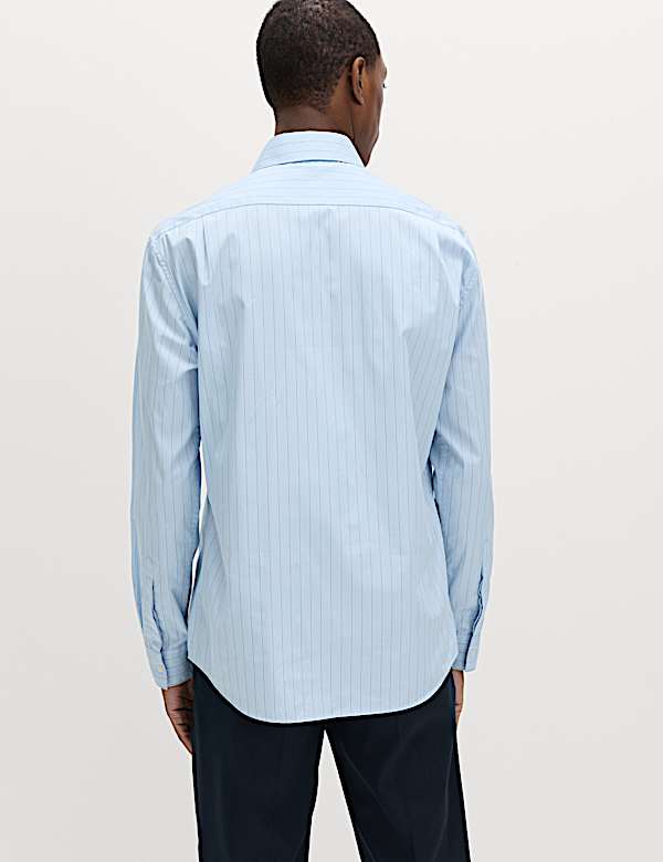 Regular Fit Pure Cotton Striped Shirt