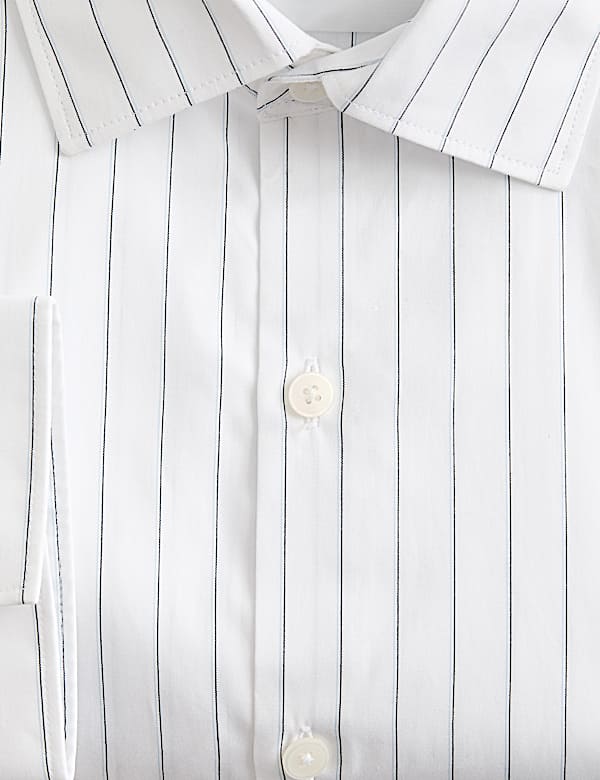 Regular Fit Pure Cotton Striped Shirt