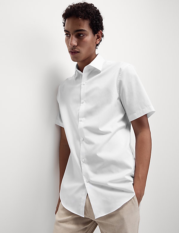 Regular Fit Cotton Short Sleeve Shirt - VN