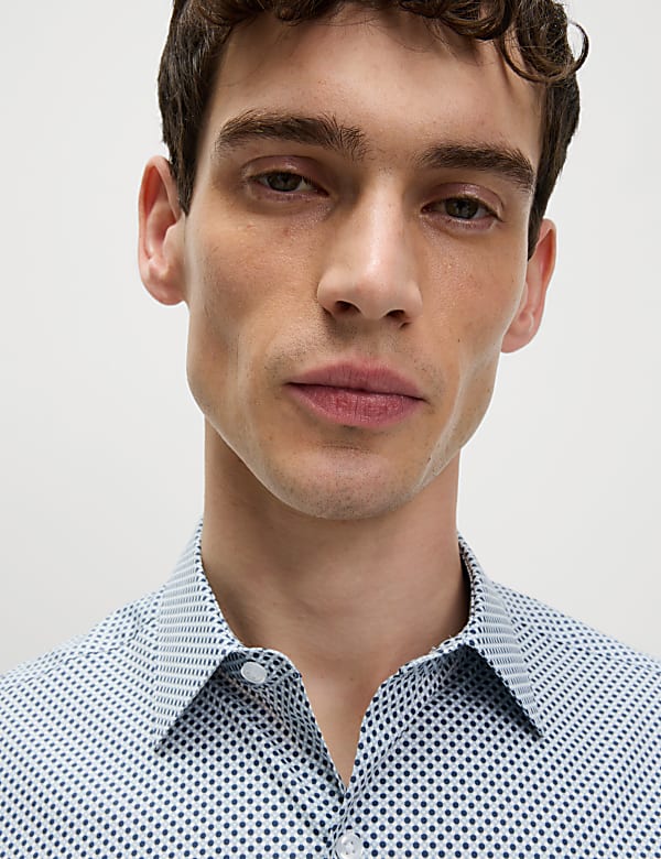 Regular Fit Pure Cotton Printed Shirt - JO