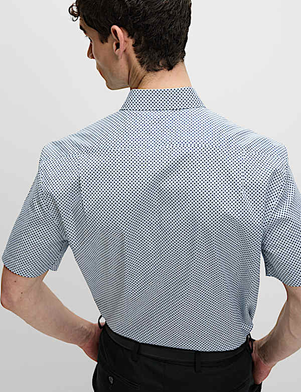 Regular Fit Pure Cotton Printed Shirt