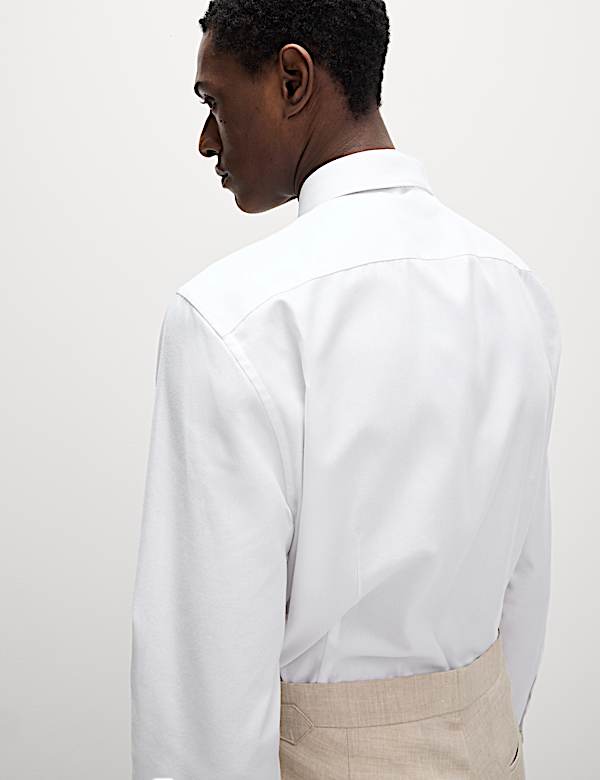 Πουκάμισο με εύκολο σιδέρωμα, στενή εφαρμογή και γραβάτα - GR