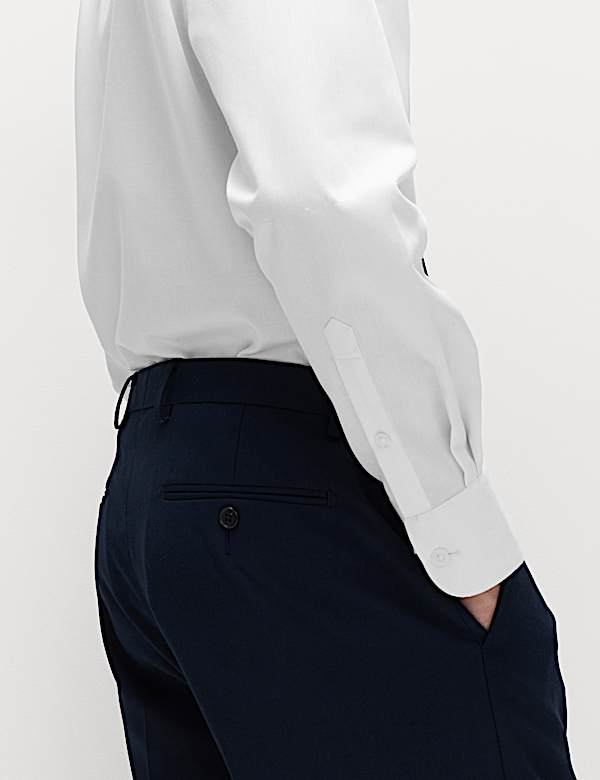 Regular Fit Cotton Blend Shirt & Tie Set - KR