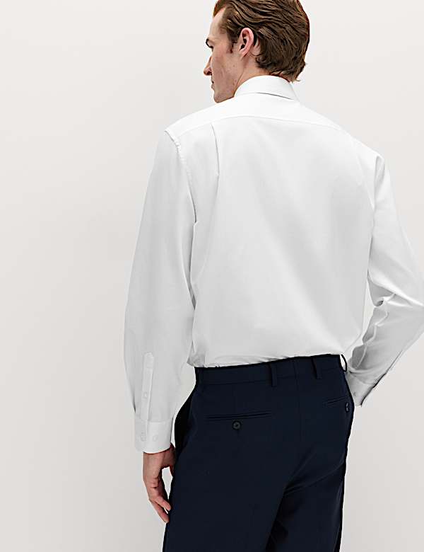 Regular Fit Cotton Blend Shirt & Tie Set - KR