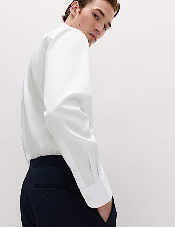 2 Piece Slim Fit Easy Iron Shirt & Tie Set - US