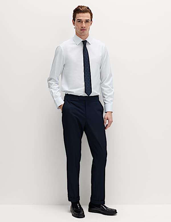 2 Piece Slim Fit Easy Iron Shirt & Tie Set - US