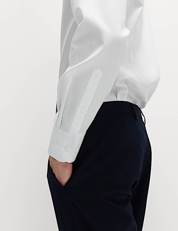 Conjunto de 2 piezas de camisas de corte easy fit de planchado f&aacute;cil y corbata - US