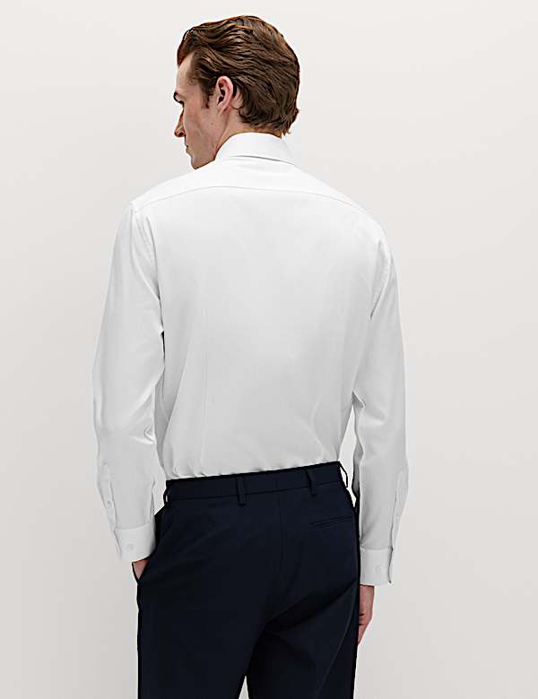 Conjunto de 2 piezas de camisas de corte easy fit de planchado f&aacute;cil y corbata - US