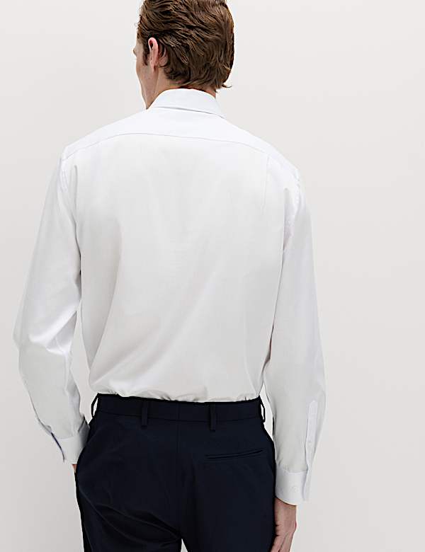 4 Piece Regular Fit Easy Iron Shirt & Tie Set - US