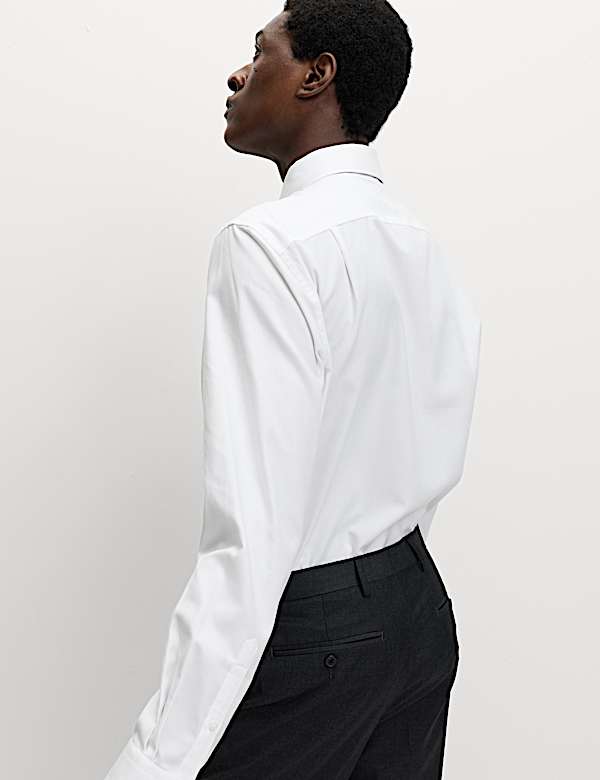 4pc Regular Fit Easy Iron Shirt and Tie Set - BE