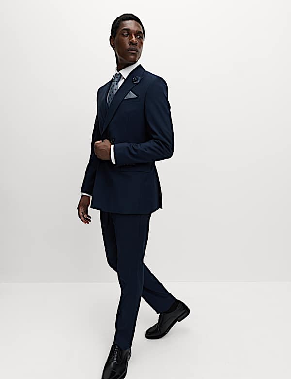 4pc Slim Fit Easy Iron Shirt and Tie Set - US