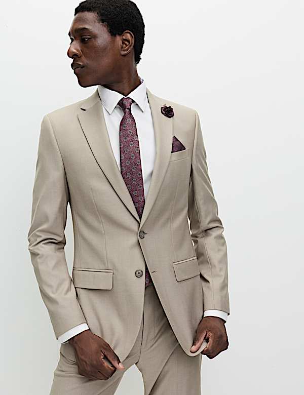 4pc Slim Fit Easy Iron Shirt and Tie Set - US