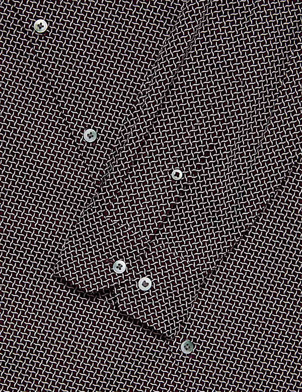 Regular Fit Pure Cotton Printed Shirt - US