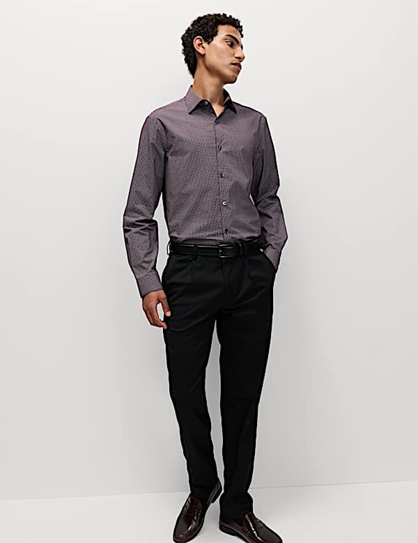 Regular Fit Pure Cotton Printed Shirt - US