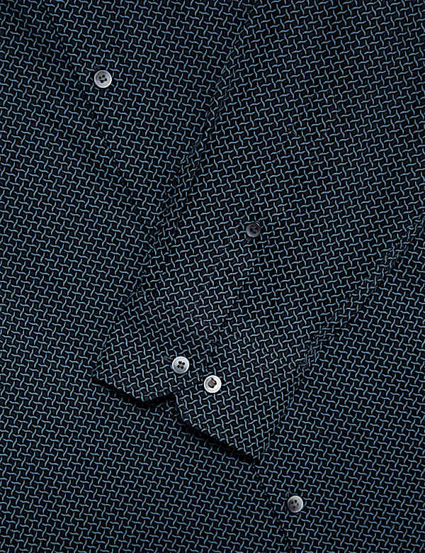 Regular Fit Pure Cotton Printed Shirt