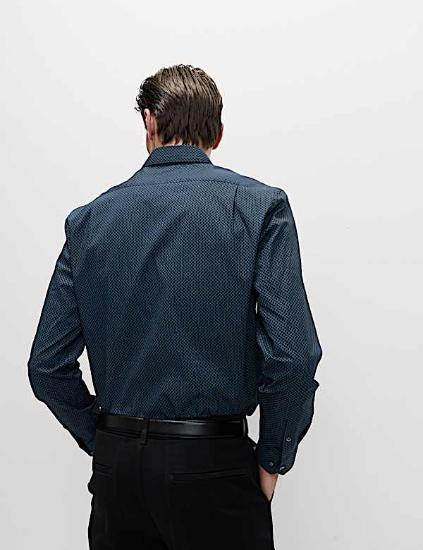 Regular Fit Pure Cotton Printed Shirt