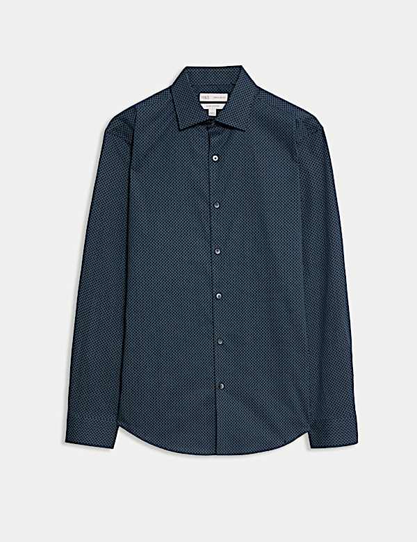 Regular Fit Pure Cotton Printed Shirt - US